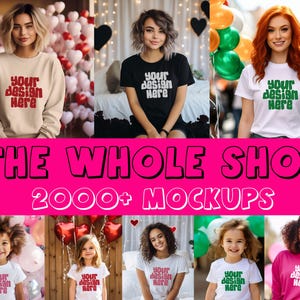 Paquete de maquetas de tienda completa Bella Canvas 3001, maqueta Gildan 18000, Baby Kids: todas las maquetas actuales y futuras actualizaciones JPG Descargar