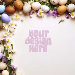 Ostern Hintergrund Mockup Ostern Karte Mockup Frühling Einladungen laden stationäre Grüße Hochzeit Stock Foto JPG Digital
