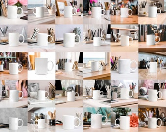 50 Mug MockUps Coffee Cup Mock up Bundle modern Mock Up Photograph Styled Stock Photo Coffee Cup Mockup JPG Digital Download