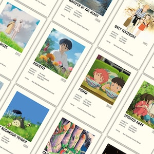 Studio Ghibli Anime Printable Poster Set (UPDATED) |Size: Standard Poster Size (2x3) |Hayao Miyazaki Anime Printable Posters |26+1 Posters