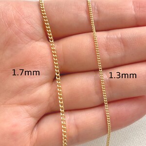 1 Meter 14K Vergoldete Seitenpanzerkette Rankenkette Halskette Kette Armband Kette für Schmuckherstellung, Schmuck Kette für DIY Bild 4