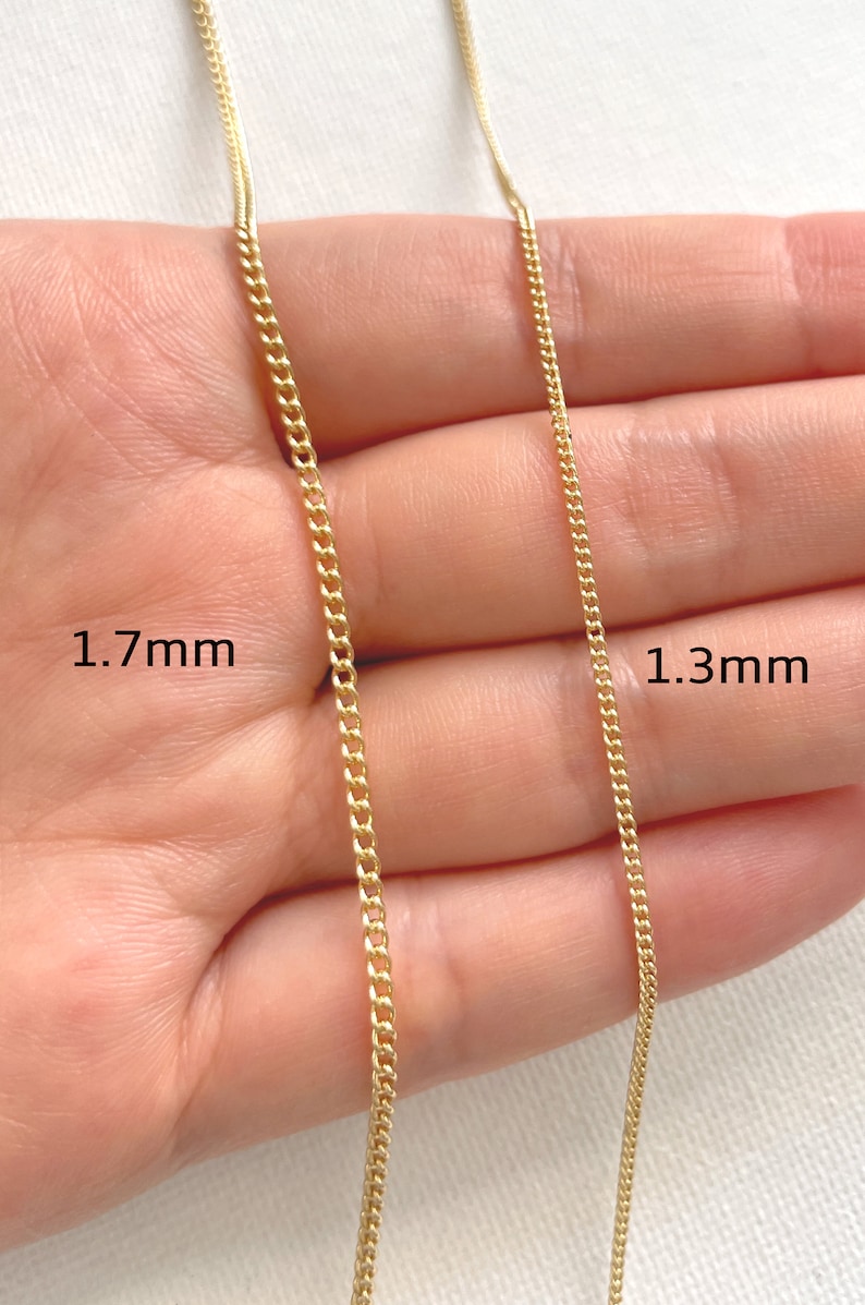 1 Meter 14K Vergoldete Seitenpanzerkette Rankenkette Halskette Kette Armband Kette für Schmuckherstellung, Schmuck Kette für DIY Bild 4