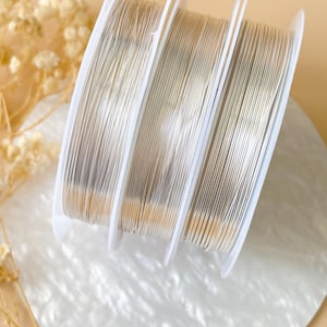 Silver Colour Jewelry Copper Wire | Craft Wrapping | Jewelry Wire | Soft Wire 0.3 / 0.5 / 0.8mm, 1 Full Coil