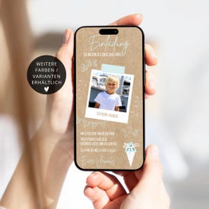 Invitación digital inscripción escolar foto | Tarjeta de invitación de inscripción escolar personalizada WhatsApp | Tarjeta electrónica de inscripción escolar para niños, invitación para el colegio, cono