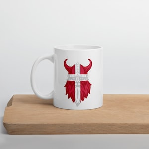 Denmark Mug Danish Flag Viking Design Scandinavia Danmark