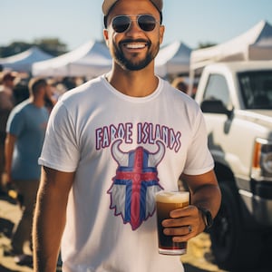 Tshirt Îles Féroé Viking féroïen Drapeau Îles Féroé