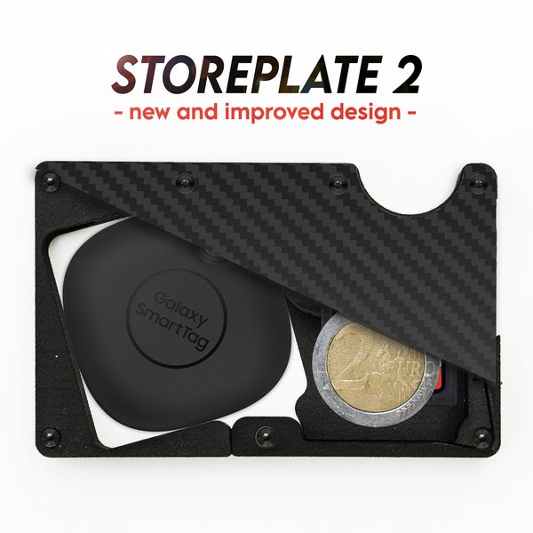 Storeplate 2 - SmartTag Mount for Ridge Wallet / Upgrade / Storage Plate