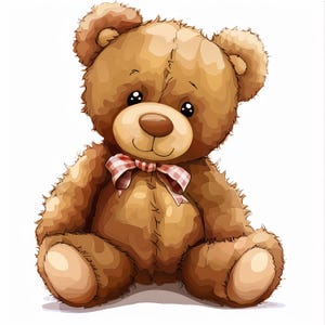 14 magnifiques images clipart JPG pour garçon, aquarelle baby shower clipart bleu ours en peluche clipart vintage nounours, clipart mignon nounours