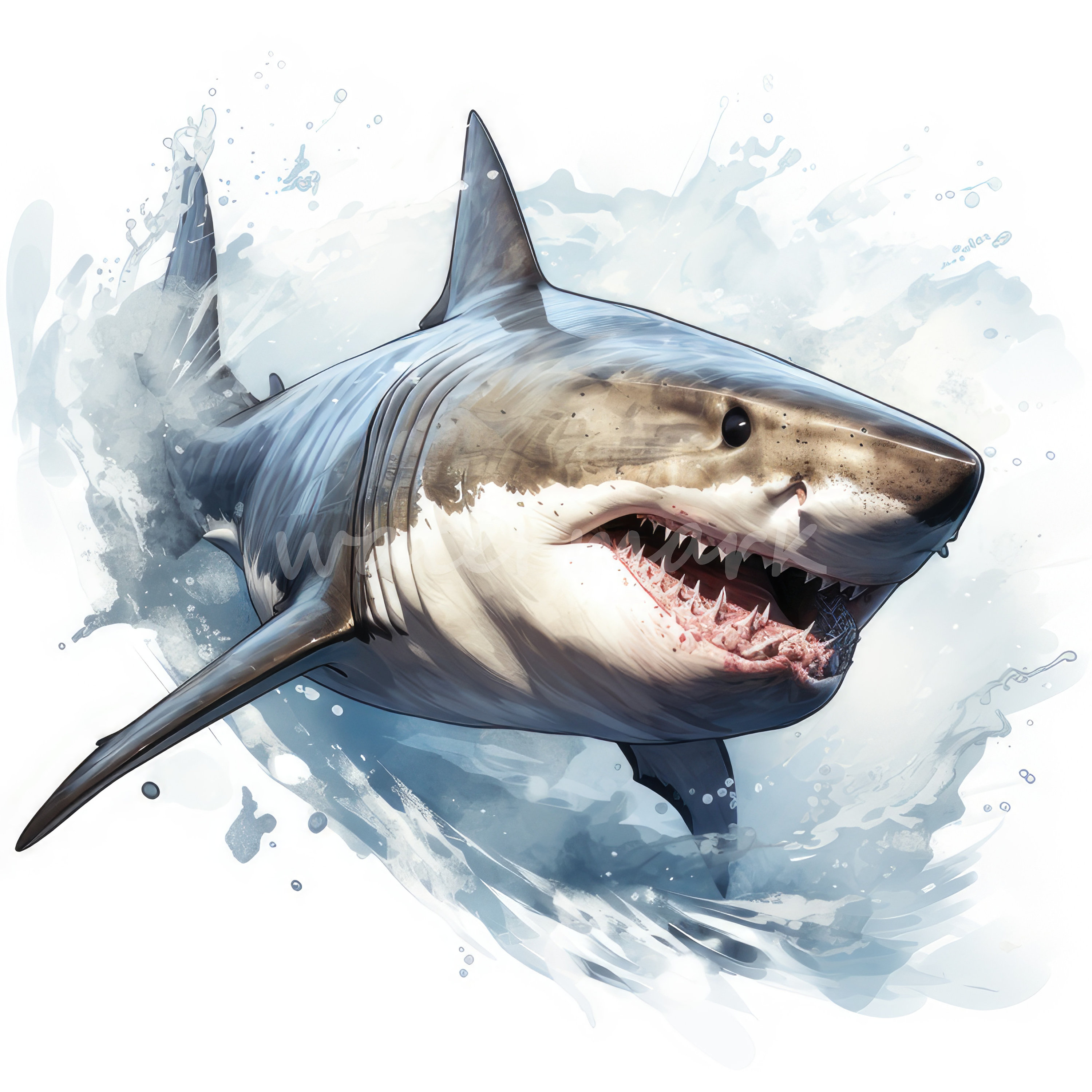 4 TYPES OF SHARK Baby Shark Hammerhead Catshark' Water Bottle