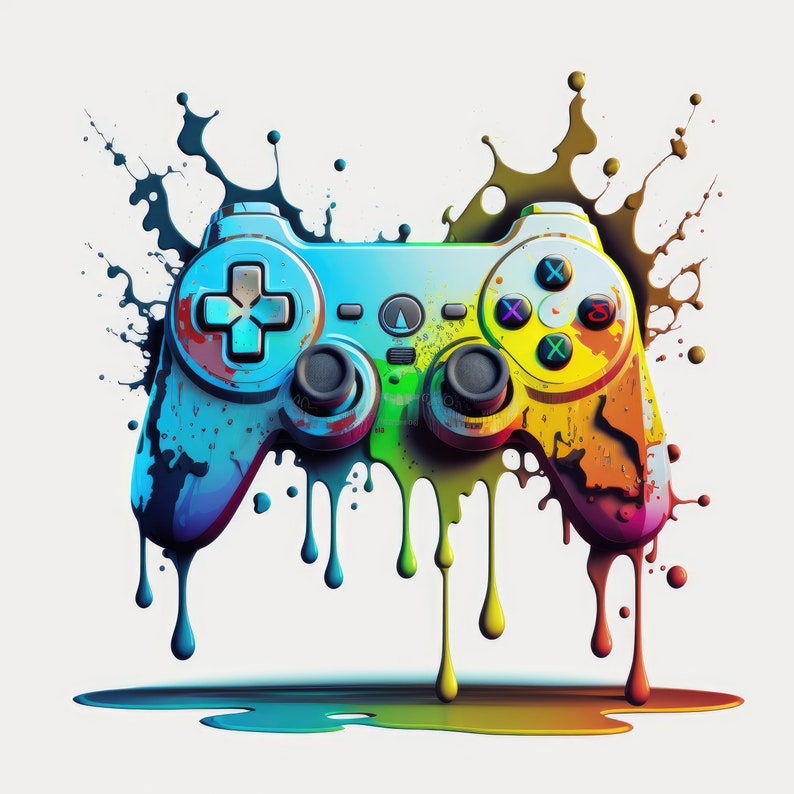 Video Game Controller Clipart Images 16 High Quality Jpgs Digital