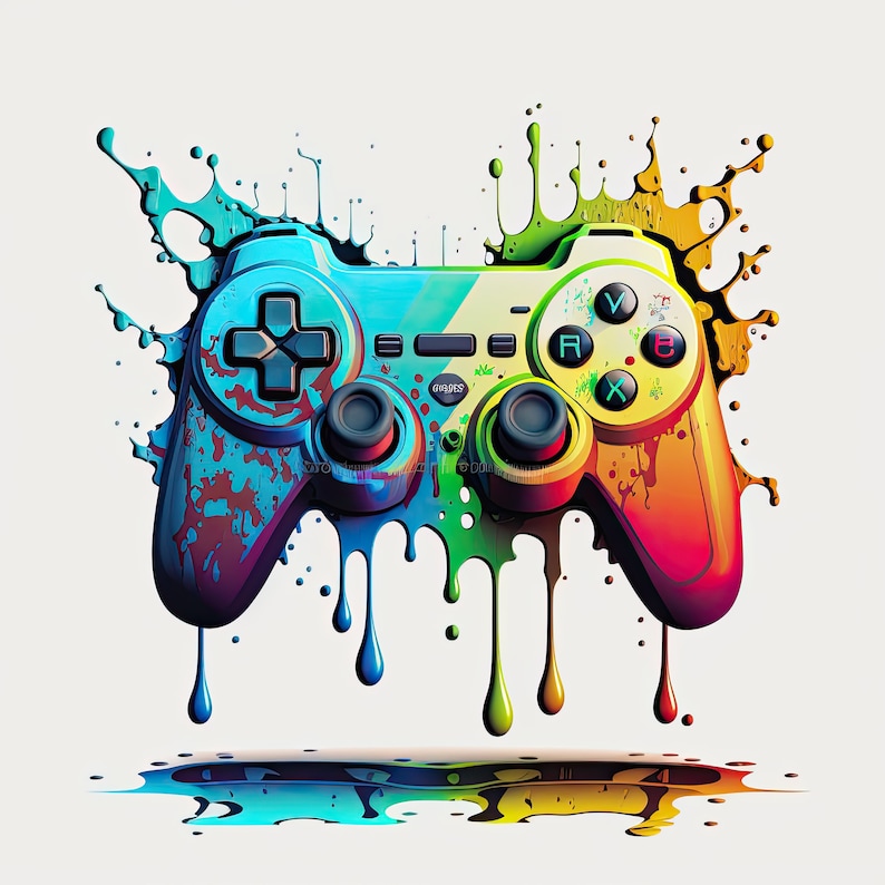 Video Game Controller Clipart Images 16 High Quality Jpgs Digital