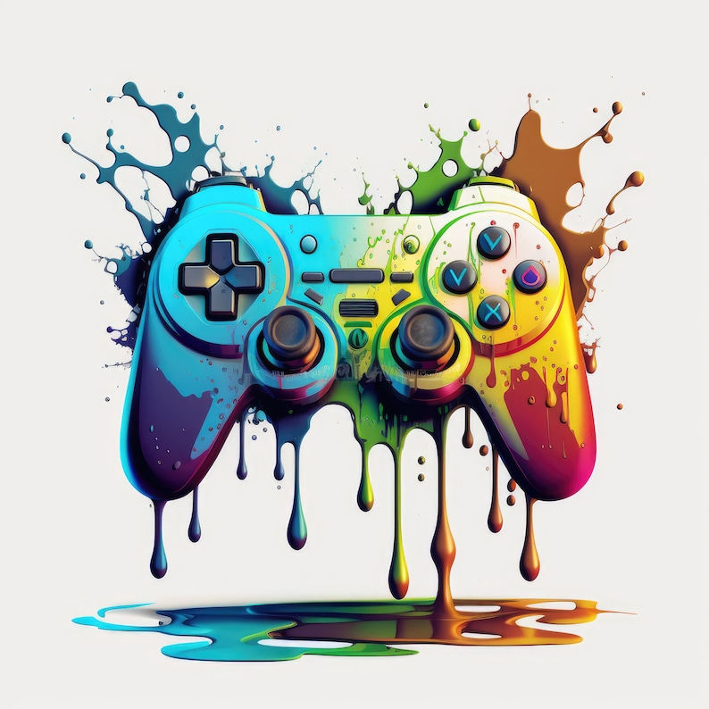 Video Game Controller Clipart Images 16 High Quality Jpgs Digital