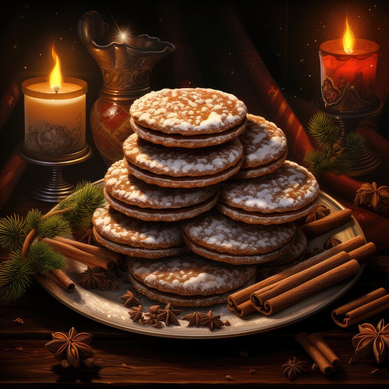 Weihnachtsplätzchen Clipart 16 hochwertige JPGs digitaler - Etsy.de