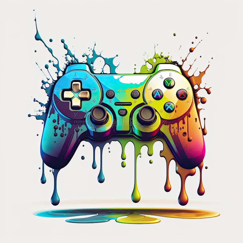 Video Game Controller Clipart Images 16 High Quality Jpgs Digital