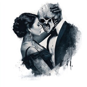 Attractive Woman Skull Chicano Art Clipart, 15 JPGs, Day of the Dead, Chola Chicana