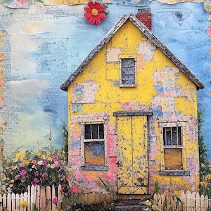 Whimsical Homes Printable Art Images | Whimsical Houses & Creative Designs | High-Quality JPGs | Digital Download | Ideal for Sublimation
