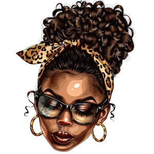 Religious Black Woman Clipart | 5 Digital Images | Christian Faith Clip Art | Spiritual Woman Illustration | African American Christian Art