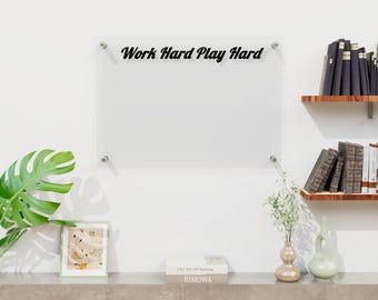 Custom Acrylic Dry Erase Board, Family Planner Calendar, Personalized Command Center, Clear Wall Organizer for Kitchen Office