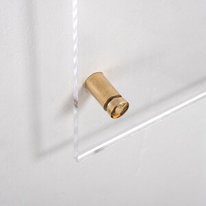 Durable acrylic family calendar with polished edges and modern design
