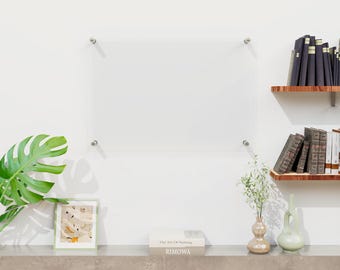 Personalized Acrylic Dry Erase Board, Clear Wall Calendar, Home Office Planner, Custom Blank Acrylic Whiteboard, Command Center