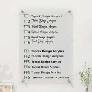 Personalized Acrylic Family Calendar, Wall Planner, Dry Erase Board image 6