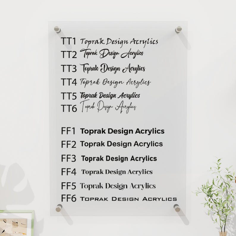 Personalized Acrylic Family Calendar, Wall Planner, Dry Erase Board image 6