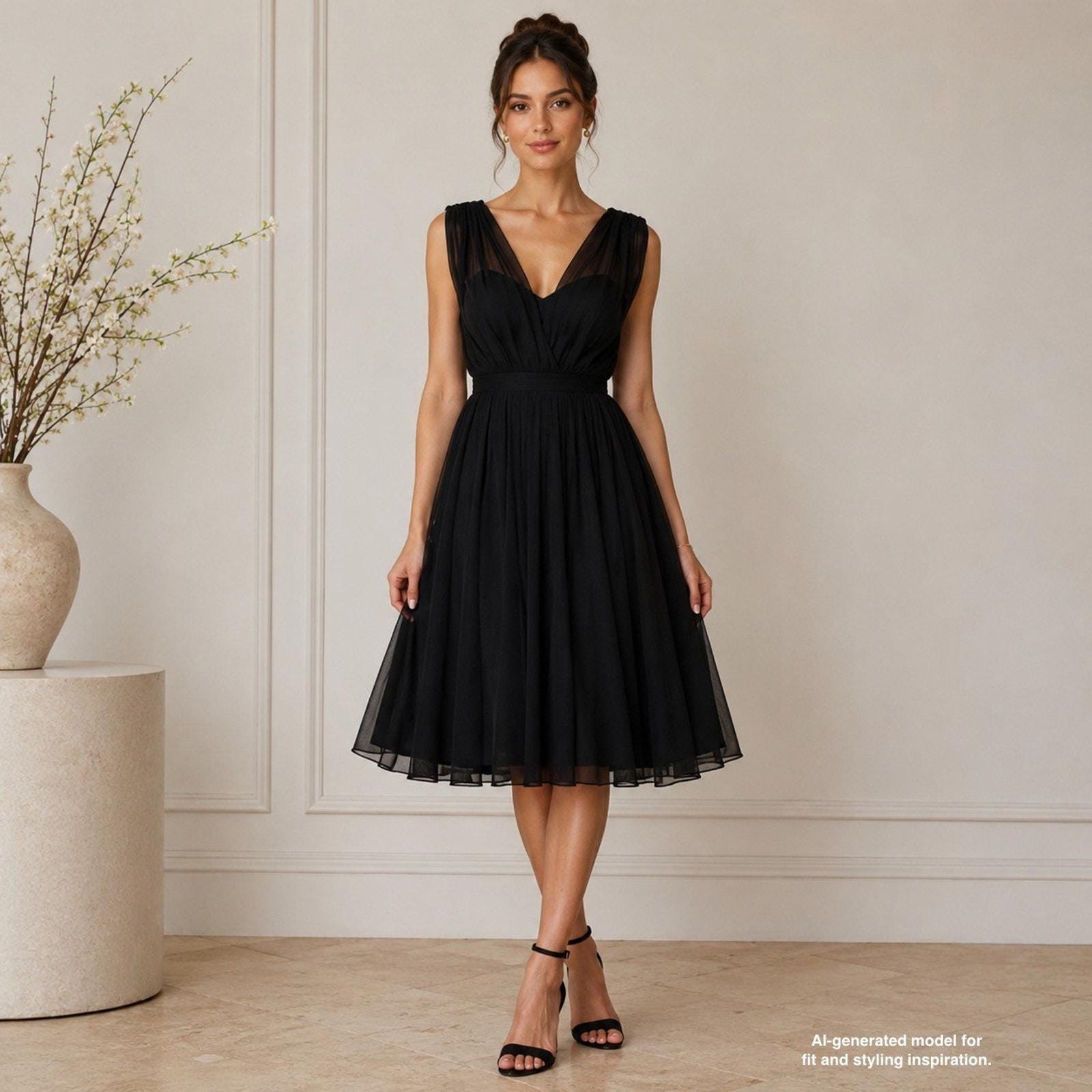 princess polly baby blue dress Vintage | Dresses | 95s 1960s Vintage Black Dress Party S