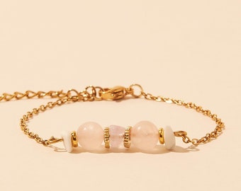 Astro-Widder-Naturstein-Armband – Widder-Armband – Astrologie-Schmuck – Sternzeichen-Schmuck – Widder-Steine