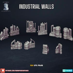Derelict Industrial Zone scatter and basing bits for Wargaming Terrain Basing