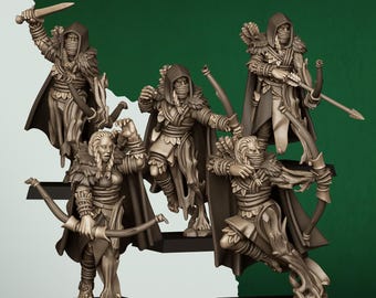 Verwilderde Elfenverkenners | Legercollectie Verwilderde Elfen | Highland Miniatures