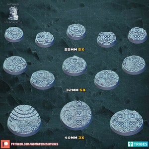 Crusader themed Scenic Bases for Wargaming - 25mm 32mm 40mm 50mm 60mm 100mm