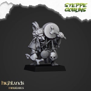 Steppe Goblin Shaman for Fantasy Wargaming by Highland Miniatures