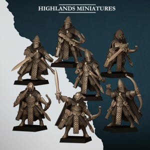 Aegean Elves Shadow Archers Regiment for Fantasy Wargaming by Highland Miniatures