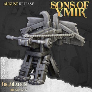Dwarf Siege Engines for Fantasy Wargaming by Highland Miniatures