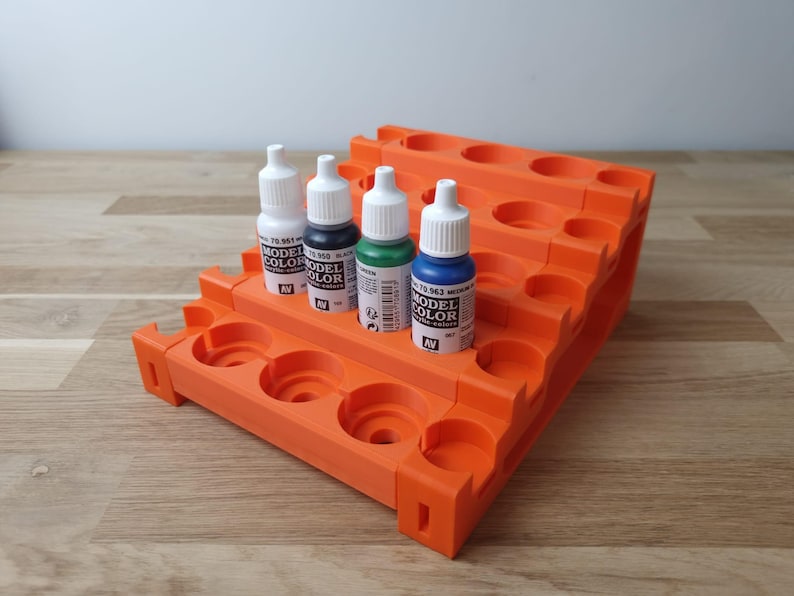 Paintpal Studio Dropper and Flip Lid Paint Bottle Racks; Miniature ...