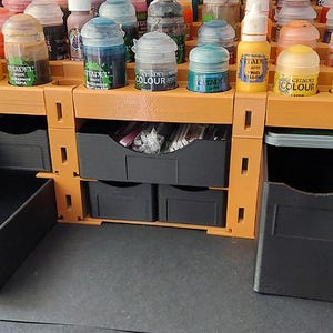 Paintpal Studio Dropper and Flip Lid Paint Bottle Racks; Miniature ...