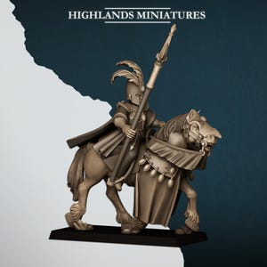 Aegean Elves Mounted Mage for Fantasy Wargaming by Highland Miniatures