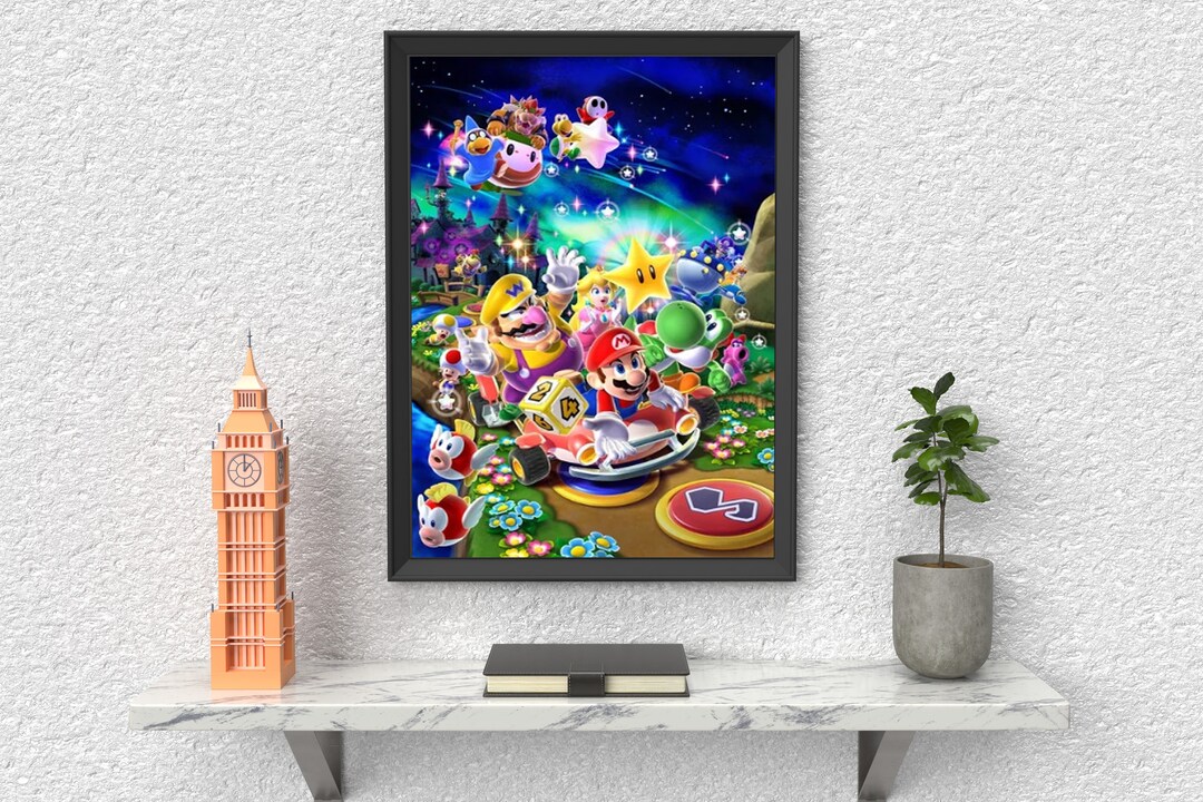 Super Mario Bros Game Poster Cartoon Super Mario Posters Etsy