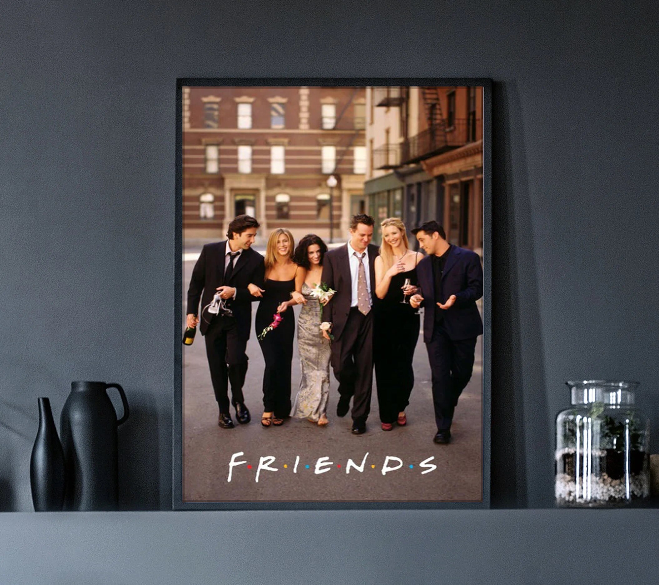 Discover Friends Tv Show Poster Print Wall Art Friends Gift Midcentury Art Gifts For Him Minimalist Art Retro  No Frame