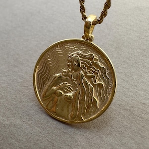 Aphrodite Greek Necklace, 925k Silver Goddess Venus Pendant, Aphrodite Pendant,Goddess of Love Necklace,Ancient Goddess Jewelry,Gift for Her