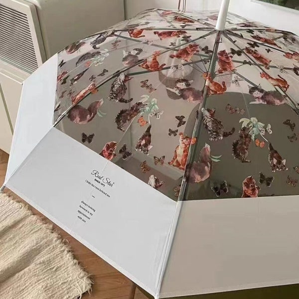 Parapluie peinture chat/Amoureux des chats/Cadeau pour maman