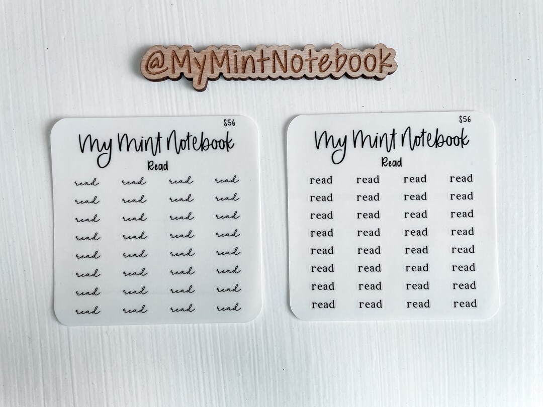 Read Script - Minimalist Handwritten Petite Stickers for Planner ...