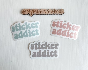 Sticker Addict Vinyl - Minimalist Hand Drawn Vinyl Stickers for Planner, Journal, Calendar Sticker, Decals