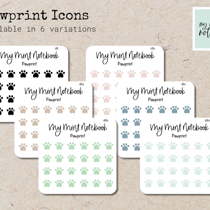 Pawprint calendar etsy