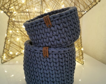 Storage basket utensil basket decorative basket set: 2 pieces