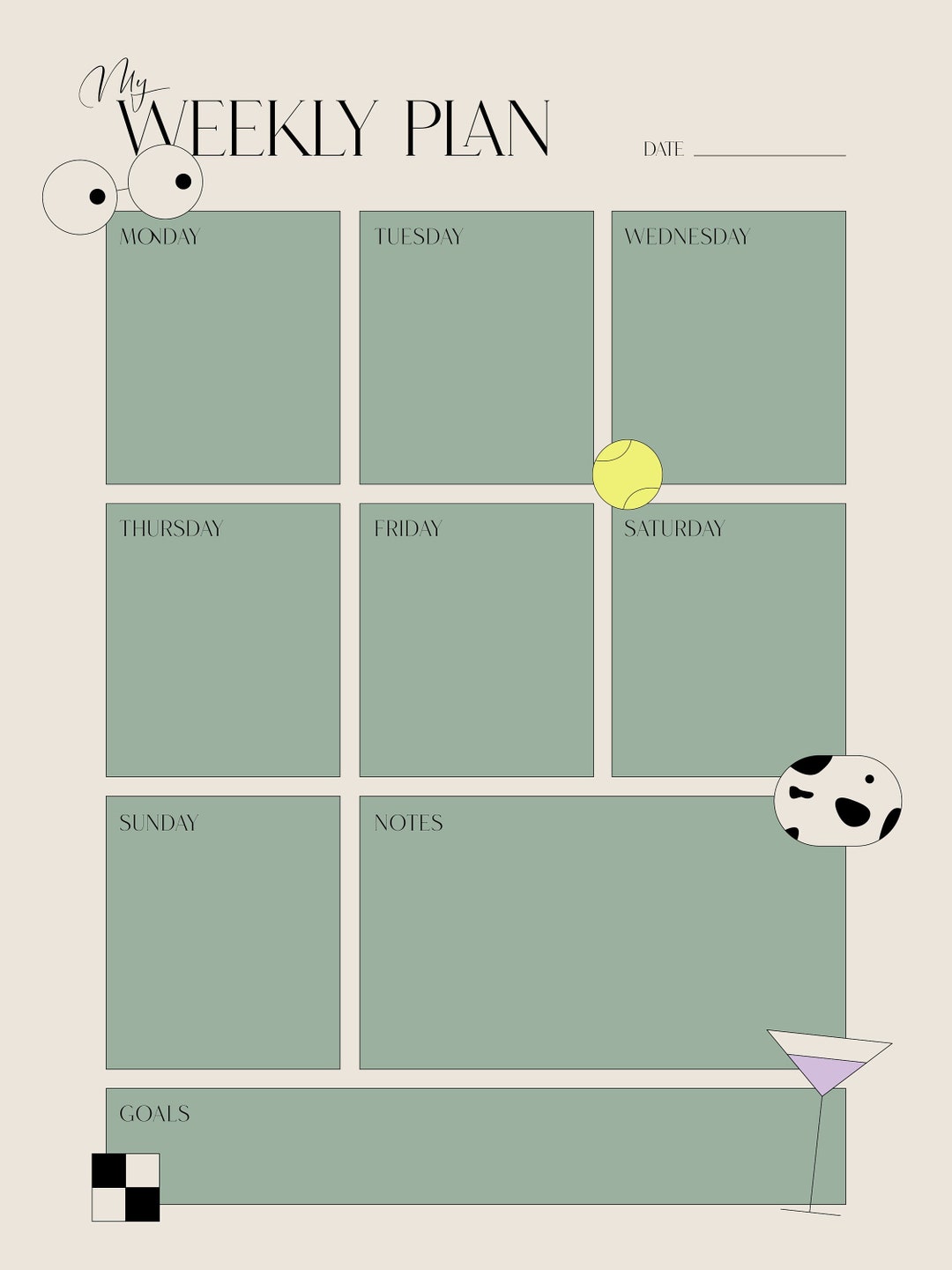 Weekly Plan Printable - Etsy