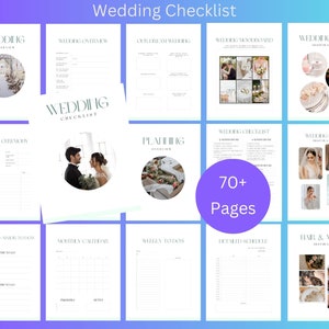 Wedding to do List, Wedding Checklist Template, Wedding Day Timeline, Canva Wedding Planner, Wedding Planning Checklist, Wedding Planner