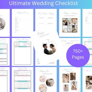 Day of Wedding Binder, Ultimate Wedding Day Binder, Wedding Checklist Binder, Wedding to Do List Canva Wedding Planner Template Wedding Plan