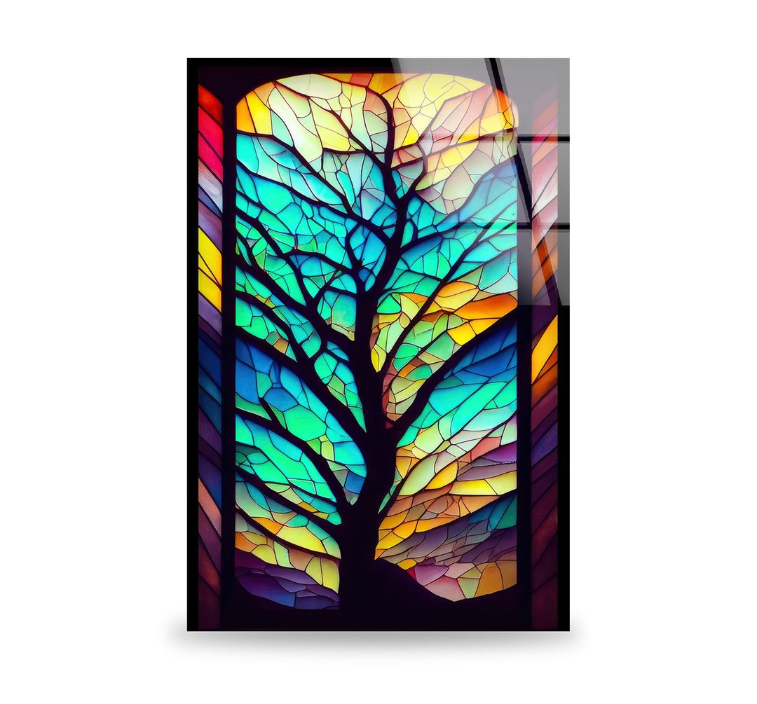 Tempered Glass Wall Artwall Decorhome Etsy UK