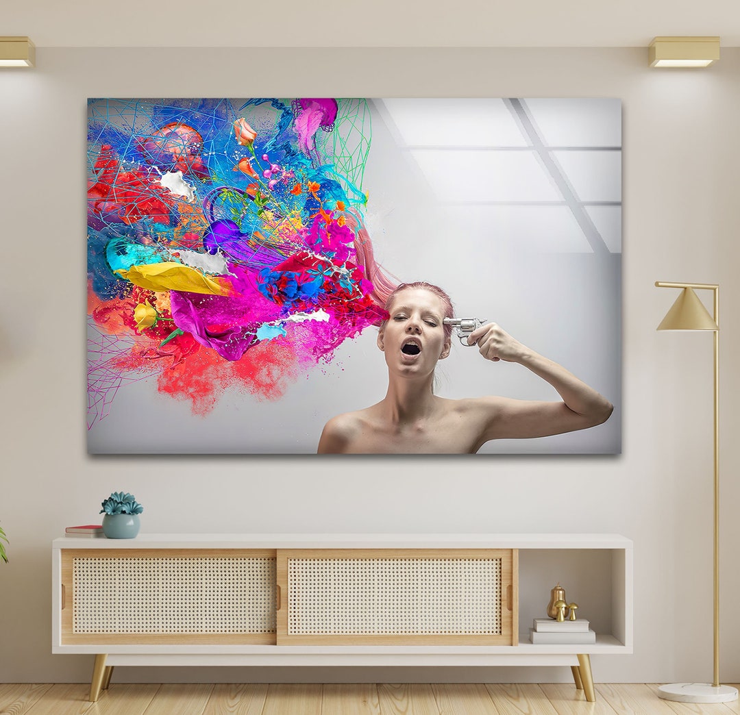 Tempered Glass Wall Artcool Wall Artwall Etsy